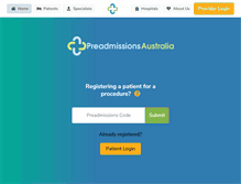 Tablet Screenshot of preadmissions.com